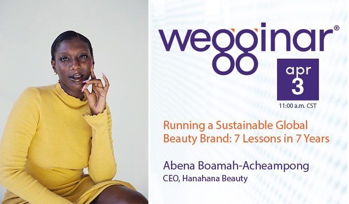 April wegginar®: Running a Sustainable Global Beauty Brand: 7 Lessons in 7 Years