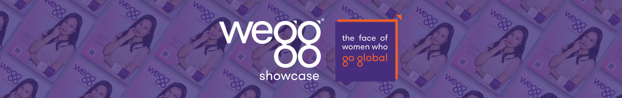wegg showcase banner: the face of women who go global