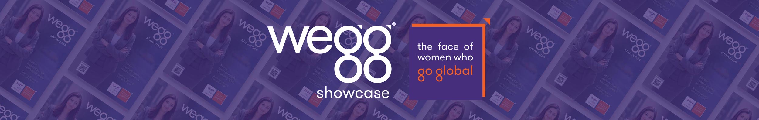 wegg showcase banner: the face of women who go global