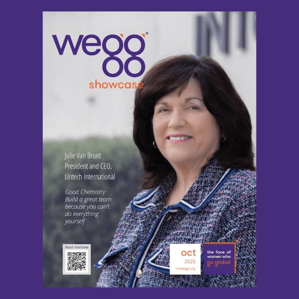 October, 2025 wegg Showcase with Julie Van Brunt, President and CEO of Lintech International