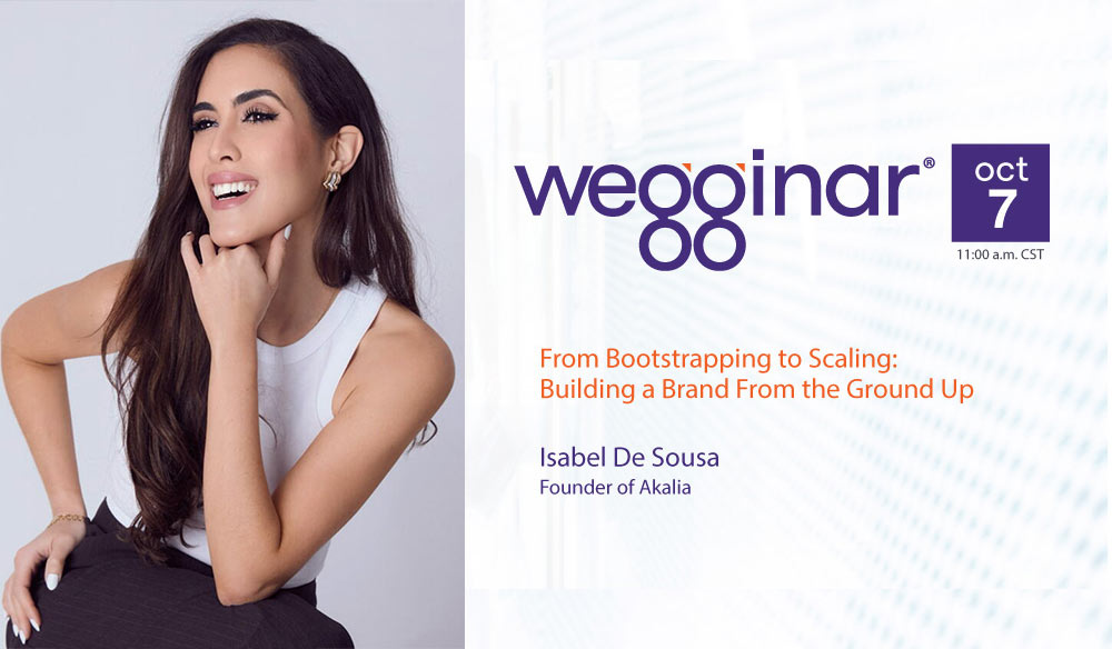 wegginar® Oct. 7 with Isabel De Sousa
